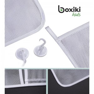Bath Toy Organizer for Baby Bath Toys Bath Toy Holder Set with 4 Anti-Slip Suction Cups & Adhesive Hooks. Bath Toy Storage an...