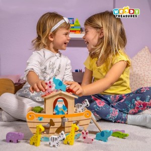 Wooden Toys - Noah's Ark Toy (Educational & Development Toys Great Gift for Girls and Boys) $31.63 Early Development & Activi...