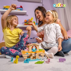 Wooden Toys - Noah's Ark Toy (Educational & Development Toys Great Gift for Girls and Boys) $31.63 Early Development & Activi...