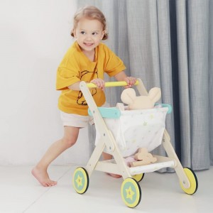 Baby Push Walker Kids Shopping Cart Toy Baby Walker with Wheels for Boy & Girl 12 Months and Up Sit to Stand 2-in-1 Learning ...