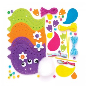 Bird Decoration Sewing Kits - Pack of 3 Spring Crafts for Kids to Make and Decorate (AW305) Assorted $20.72 Craft Kits