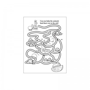 Noah's Ark Kids Religious Coloring Books (25 Bulk Pack with Crayons) - Bible Story Church Handout - Sunday School Supplies - ...