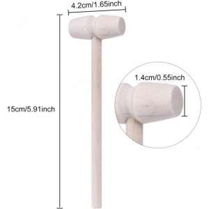 20Pcs Mini Wooden Hammers Mallet Pounding Toy Educational Toy for Boys Girls $14.85 Early Development & Activity Toys