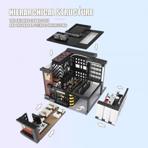 16036 Street View Building Kits for Kids 2728 Pieces MOC Bricks Coffee House Buidling Model Set with Light STEM Collectible D...