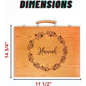 Painting Drawing & Art Supplies with Personalized Wooden Art Case for Kids 6-8 and 9-12 - Art Set Paint Set and Drawing Penci...