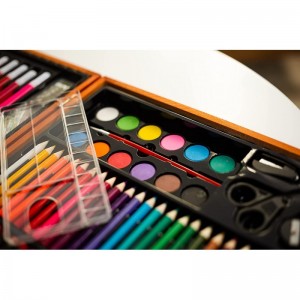 Painting Drawing & Art Supplies with Personalized Wooden Art Case for Kids 6-8 and 9-12 - Art Set Paint Set and Drawing Penci...