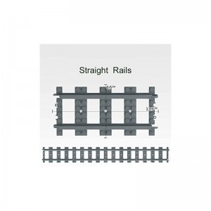 City Train Track Set Straight Tracks Road Building Toy Compatible with Major Brands (18pcs Straight ) $30.98 Toy Building Sets