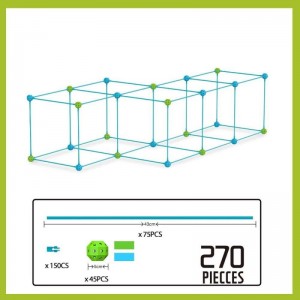 Creative Building and Construction Fort Toy 270 PCS $64.51 Toy Building Sets