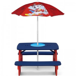 4 Seat Activity Picnic Table with Umbrella and Lego Compatible Tabletop PAW Patrol $112.43 Toy Building Sets