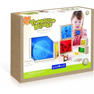 Treasure Blocks - Primary: Smooth Wooden Observation Stacking Blocks with Transparent Windows Educational Toy for Kids $83.45...