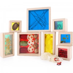 Treasure Blocks - Primary: Smooth Wooden Observation Stacking Blocks with Transparent Windows Educational Toy for Kids $83.45...