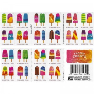 The Frozen Treats Postage Stamps (Book of 20) $60.49 Collectible Postage Stamps