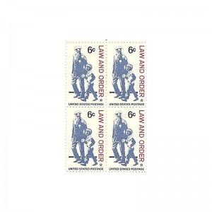 1968 US Postage Stamp Law And Order 6 Cents Block Of 4 Stamps Scott 1343 $15.19 Collectible Postage Stamps