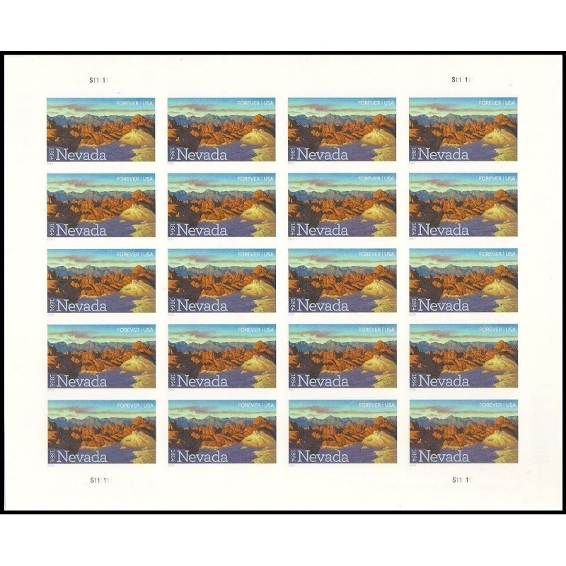 Nevada Statehood Stamps Sheet of 20 Forever U.S. Postage Stamps Scott 4907 $57.43 Collectible Postage Stamps