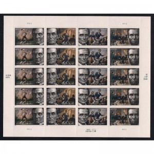Abraham Lincoln Mint Sheet of Twenty 42 Cent Postage Stamps Scott 4380-83 $20.59 Collectibles Display & Storage