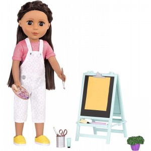 by Battat – Creative Art Kit Chalkboard Easel Accessory Set – 14-inch Doll Clothes and Accessories for Girls Age 3 and Up – C...