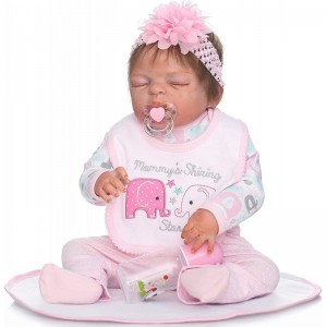 Reborn Baby Doll Clothes Baby Girl Doll Clothing Outfit Accessories 4 Pices Sets for 20- 23 Inches $28.06 Doll Accessories