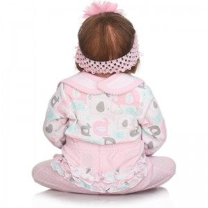 Reborn Baby Doll Clothes Baby Girl Doll Clothing Outfit Accessories 4 Pices Sets for 20- 23 Inches $28.06 Doll Accessories