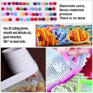 DIY 5D Diamond for Kids Unicorn Diamond Painting Kits for Children Unicorn Piant with Diamonds for Home Wall Decor 16×16 inch...