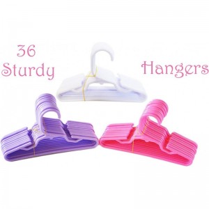 MBD 36 Pack Sturdy Hangers for 18 Inch Girl Doll Clothes- 18 Inch Doll Clothes Hanger $34.98 Doll Accessories