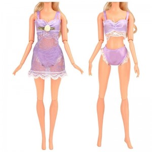 Doll Pajamas Sleep Suit Sleepwear Clothes Compatible for 11.5 Inch Girl Doll (Pink - 4 Sets) $15.42 Doll Accessories