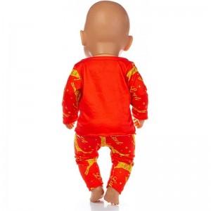 2 Set American 18 Inch Doll Christmas Deer Costume Clothes Dress Pajamas Outfits for American 18 Inch Girl Doll (B One Size) ...