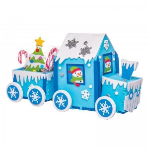AR681 Arctic Express Foam Train Kit - Pack of 2 Creative Christmas Art and Craft Supplies for Kids to Make Personalise and De...