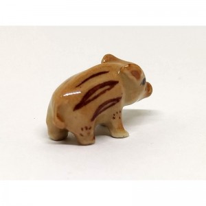 Wild Boar Baby Pig Micro Tiny Dollhouse Figurines Ceramic Hand Painted Animals Collectible Small Gift Home Garden Decor (Baby...