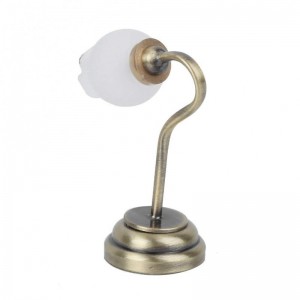 Mini Furniture Battery Powered Model Toy 1:12 Dollhouse Miniature Lamp Dollhouse Table Lamp for 1/12 Dollhouse(Tulip Flower-S...