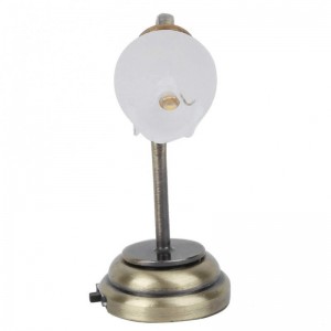 Mini Furniture Battery Powered Model Toy 1:12 Dollhouse Miniature Lamp Dollhouse Table Lamp for 1/12 Dollhouse(Tulip Flower-S...
