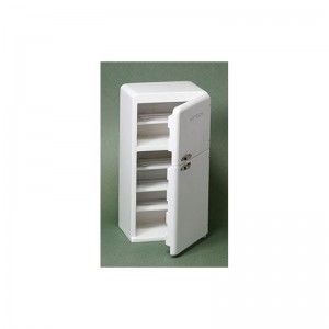 Retro1950's Refrigerator in White by Town Square Miniatures $61.72 Dollhouse Accessories