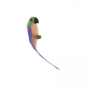 1/12 Scale Miniature Parrot Bird Model Artificial Realistic Parrot Model Decor for Doll House Garden DIY - Purple $17.24 Doll...