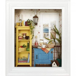 DIY Dollhouse Photo Frame Design Warm House Kit with Furniture Perfect Birthday Gifts Home Decoration for Friends Kids Lovers...
