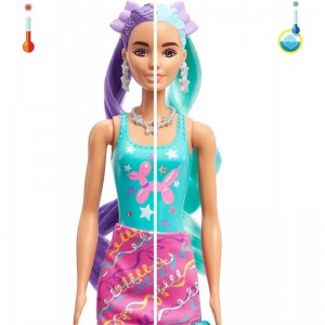 Color Reveal Glitter! Hair Swaps Doll Glittery Pink with 25 Hairstyling & Party-Themed Surprises Including 10 Plug-in Hair Pi...