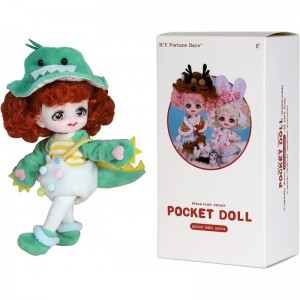 6.3 Inch 1/8 Scale Pocket Doll Series Ball Jointed Doll with 28 Joints for The Children 8 Age and Above(Doulong) $42.54 Dolls