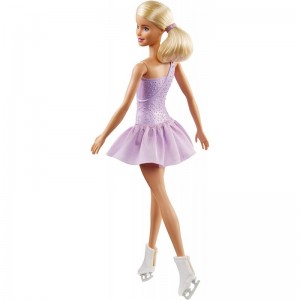 Figure Skater Doll Dressed in Purple Outfit $47.50 Dolls