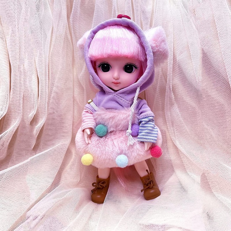 BJD Doll 6-inch Spherical Joint Doll Beautiful Girl Dress up Toy Princess Gift (Ayla) 6inch $34.06 Dolls