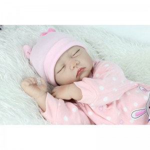 Reborn Baby Dolls Girl 22 Inches Soft Silicone Vinyl Realistic Lifelike Sleeping Handmade Weighted Baby Toddler Gifts Pink Ou...