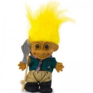 My Lucky Troll FISHERMAN Troll Doll (Yellow Hair) $59.24 Dolls