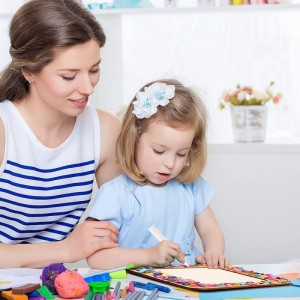 2 Packs Make Your Own Frame Kit for Kids Decorate Your Own Wooden Photo Craft Kits Unfinished DIY Picture Frame with Colorful...