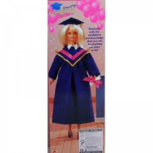GRADUATION DOLL Class of '96! SPECIAL EDITION w Blue MORTARBOARD Cap & GOWN DIPLOMA & More (1995) $55.15 Dolls