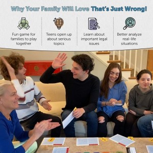 That’s Just Wrong! A Family Game About Right and Wrong - Solve Real Law Cases Together - Ages 14+ $51.31 Board Games