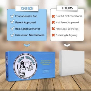 That’s Just Wrong! A Family Game About Right and Wrong - Solve Real Law Cases Together - Ages 14+ $51.31 Board Games