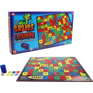 Snakes and Ladders Board Game for All Ages - Fun Family Games Snakes and Ladders for 2-6 Players $24.22 Board Games
