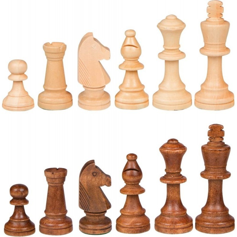 Gugertree Wood Weighted Chess Pieces with 3.5 Inch King Pieces Only No Board $67.56 Board Games