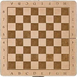 Magnetic Leather Travel Chess Set w/ Folding Chess Board Educational Toys for Kids and Adults - 10.2"(26cm) * 10.2"(26cm) Boa...