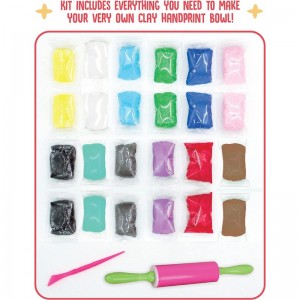 Clay Handprint Bowls Craft Kit - Arts and Crafts for Girls and Boys $26.97 Kids' Art Clay & Dough