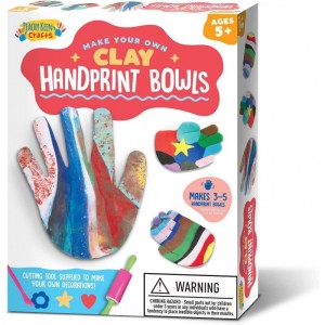 Clay Handprint Bowls Craft Kit - Arts and Crafts for Girls and Boys $26.97 Kids' Art Clay & Dough