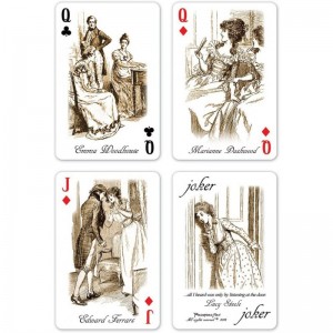 Jane Austen Playing Cards - Gold Back Deck $25.35 Card Games