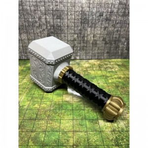 Hammer Dice Tower - (Random 7PCS D20 Dice Set Included) - Dice Holder - Dice Roller - Tabletop RPG Accessory - Dungeons and D...